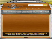 Tablet Screenshot of garagedoorrestore.com.au